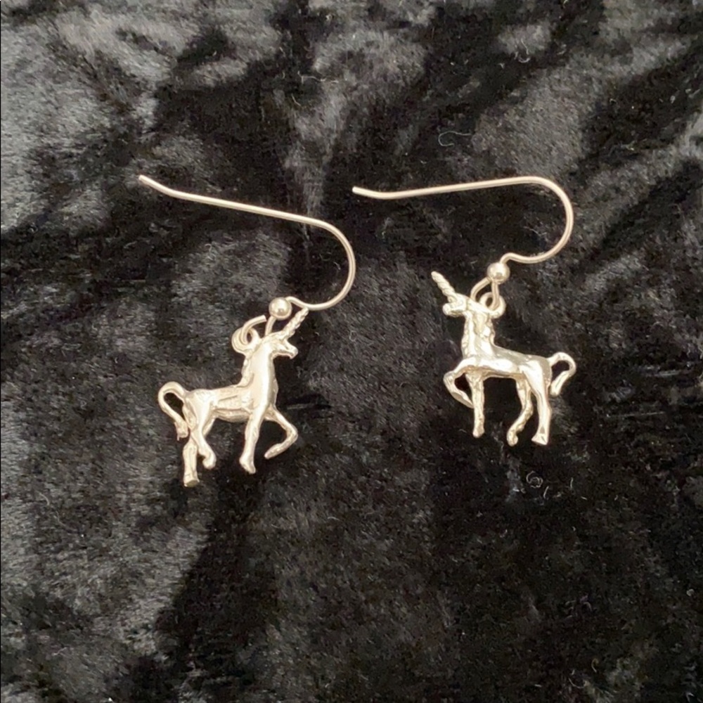 Unicorn earrings in 925 silver